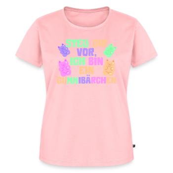 Ich bin ein Gummibärchen - Frauen Premium Bio T-Shirt - Rosa - Vorne - AI Model Female 172 dark (172cm)
