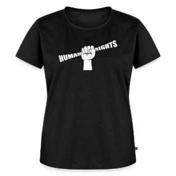 Human Rights - Frauen Premium Bio T-Shirt - Schwarz - Vorne - Selfina (174cm)