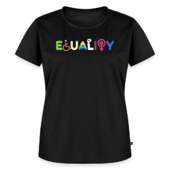 Equality - For equality - Women's Premium Organic T-shirt - black - Front - Selfina (174cm)