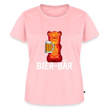 Biertrinker Gummibärchen Gummibären - Frauen Premium Bio T-Shirt - Rosa - Vorne - AI Model Female 172 dark (172cm)