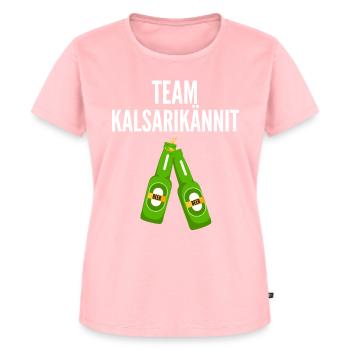 Kalsarikännit boire en sous-vêtements - T-shirt Premium bio Femme - rose - Devant - AI Model Female 172 dark (172cm)