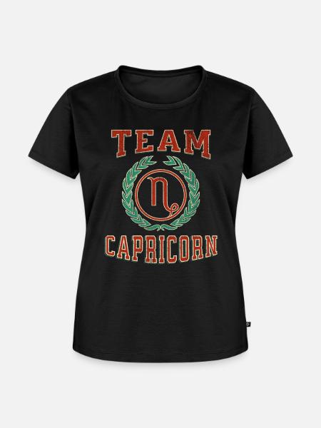 Sternzeichen Steinbock - Frauen Premium Bio T-Shirt - Schwarz