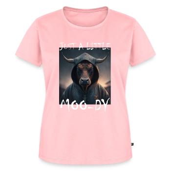 A little Moody Cow Beef Morning Grouch Farmer Sleep - Women's Premium Organic T-shirt - rose - Front - AI Model Female 172 dark (172cm)