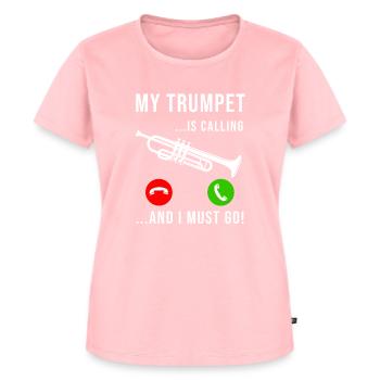 Trompete Spruch Trompetist Geschenk Trompeter - Frauen Premium Bio T-Shirt - Rosa - Vorne - AI Model Female 172 dark (172cm)