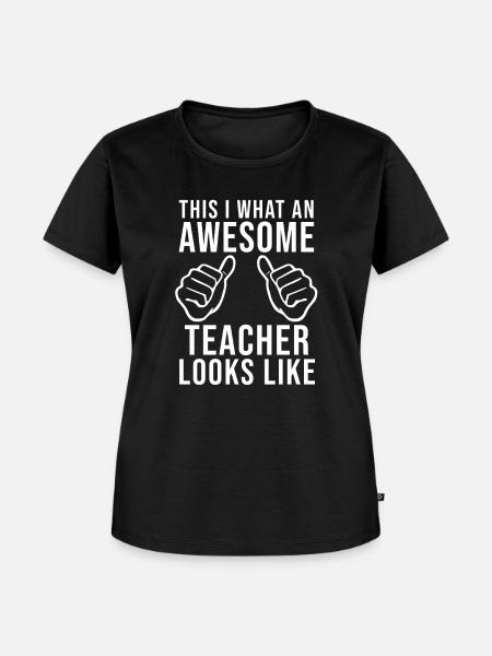 Lehrer Spruch lustig - Frauen Premium Bio T-Shirt - Schwarz