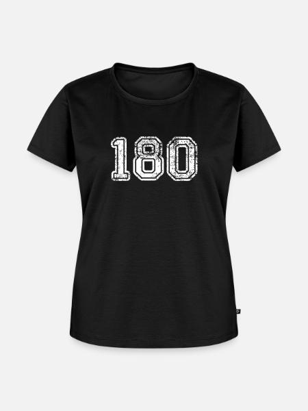Darts 180 - Frauen Premium Bio T-Shirt - Schwarz