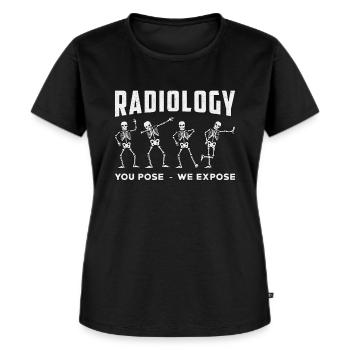 Röntgentechniker Radiologie Tech Rad Geschenk - Frauen Premium Bio T-Shirt - Schwarz - Vorne - Selfina (174cm)