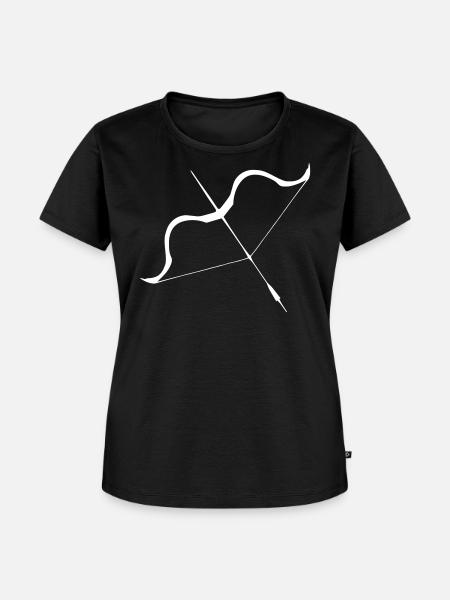Pfeil und Bogen design - Frauen Premium Bio T-Shirt - Schwarz