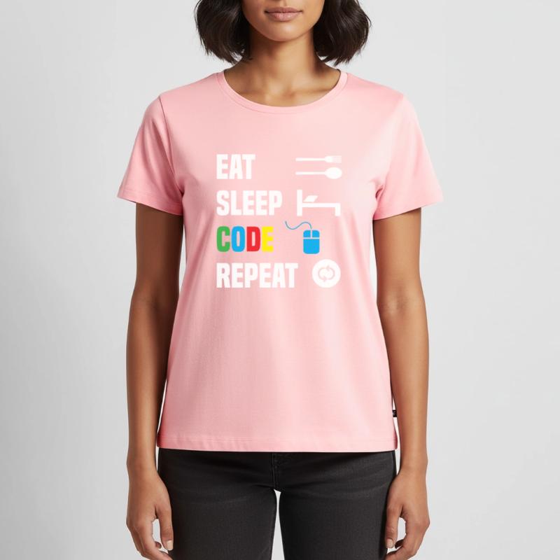 Code Encoding Coder Encoding Computer Scientist Women's Premium Organic T-shirt