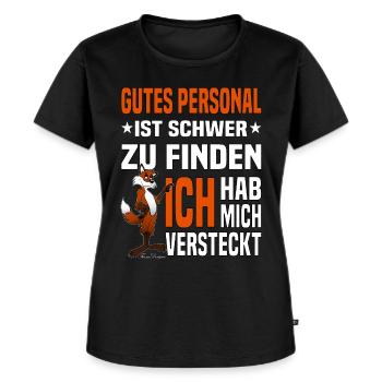 Gutes Personal auf der Arbeit lustiges beste - Frauen Premium Bio T-Shirt - Schwarz - Vorne - Selfina (174cm)