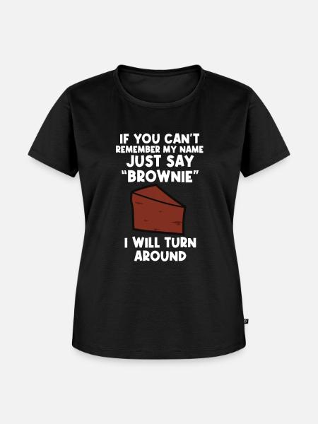 Brownies Bake Schokolade Brownie Baker - Frauen Premium Bio T-Shirt - Schwarz