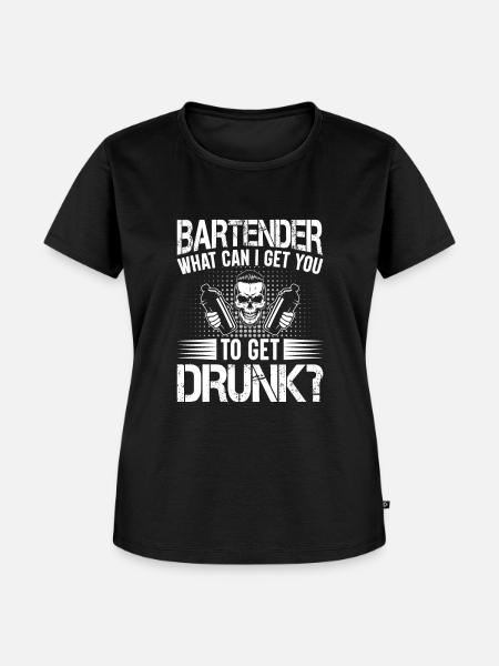 Kellnerin Barkeeper Kellner Kellner - Frauen Premium Bio T-Shirt - Schwarz