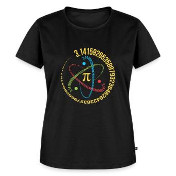 Amoureux des sciences Chimie Biologie Physique Maths - T-shirt Premium bio Femme - noir - Devant - Selfina (174cm)