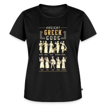 Greek Mythology Ancient Greek Gods History - Frauen Premium Bio T-Shirt - Schwarz - Vorne - Selfina (174cm)