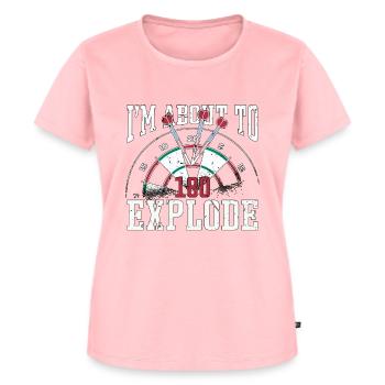 Fléchettes que je suis sur le point d’exploser Joueur de fléchettes Darter - T-shirt Premium bio Femme - rose - Devant - AI Model Female 172 dark (172cm)