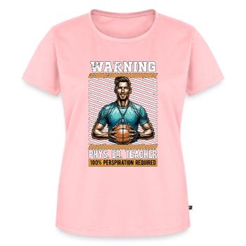 Éducation physique Instructeur Avertissement Phys. Ed. Enseignant Athlètes - T-shirt Premium bio Femme - rose - Devant - AI Model Female 172 dark (172cm)