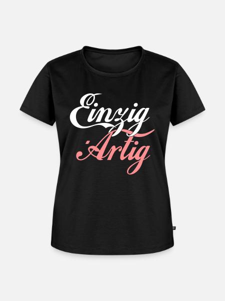 Einzig Artig - Frauen Premium Bio T-Shirt - Schwarz