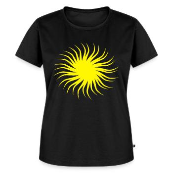 L e soleil - T-shirt Premium bio Femme - noir - Devant - Selfina (174cm)