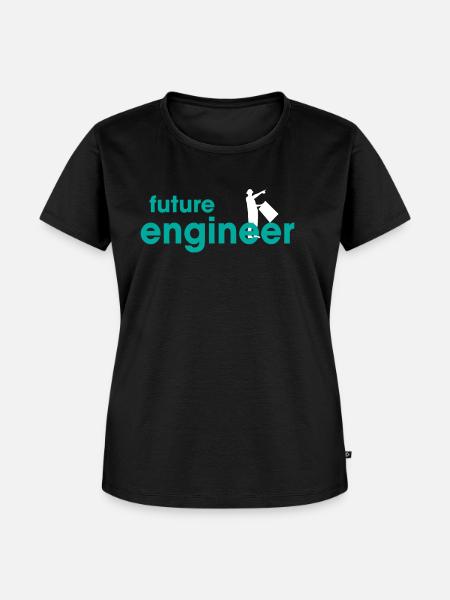 Future Engineer - Frauen Premium Bio T-Shirt - Schwarz