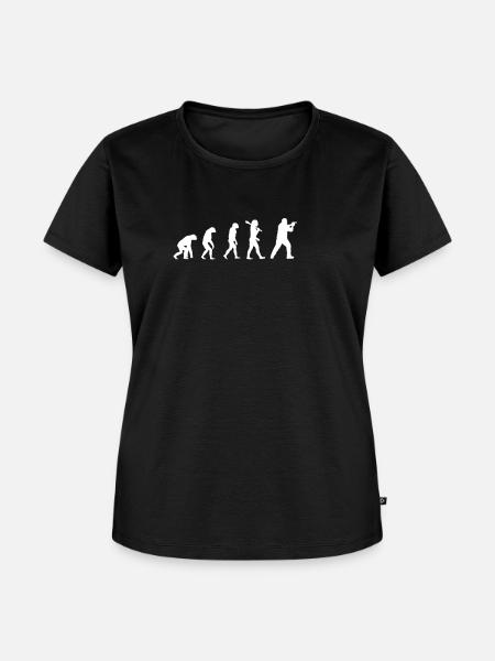 Shooting Evolution Nice T-Shirt - Frauen Premium Bio T-Shirt - Schwarz