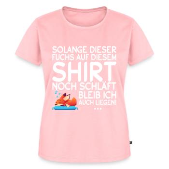 Fuchs Schlaf Sprüche Nachthemd Geschenk - Frauen Premium Bio T-Shirt - Rosa - Vorne - AI Model Female 172 dark (172cm)