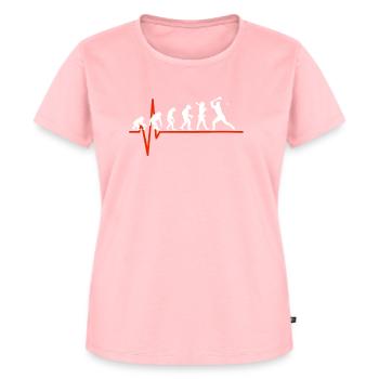 Hurling Heartbeat - EVOLUTION OF HURLING - Women's Premium Organic T-shirt - rose - Front - AI Model Female 172 dark (172cm)