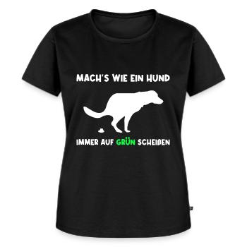Bundestagswahl Grüne Protest Statement Geschenk - Frauen Premium Bio T-Shirt - Schwarz - Vorne - Selfina (174cm)