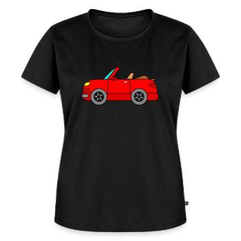 Cabrio - Frauen Premium Bio T-Shirt - Schwarz - Vorne - Selfina (174cm)