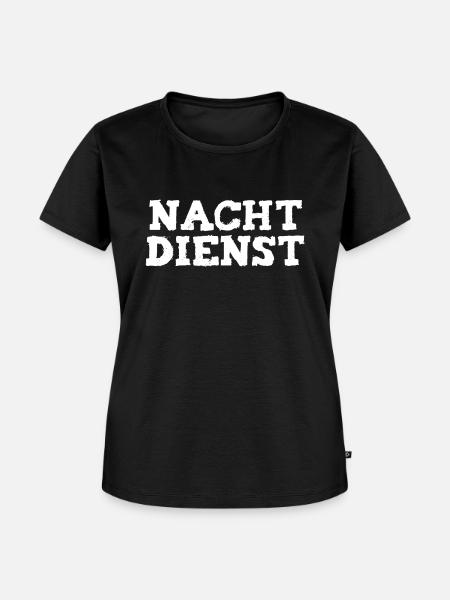 nachtdienst - Frauen Premium Bio T-Shirt - Schwarz