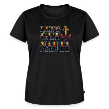 Yacht Rock - Women's Premium Organic T-shirt - black - Front - Selfina (174cm)