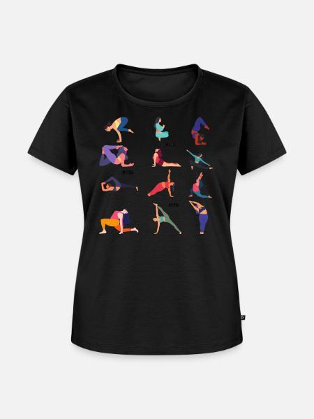 IM YOGA - Frauen Premium Bio T-Shirt - Schwarz