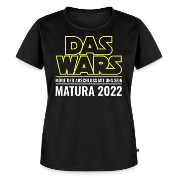 Abschluss Matura 2022 | Lustige Abschluss Sprüche - Frauen Premium Bio T-Shirt - Schwarz - Vorne - Selfina (174cm)