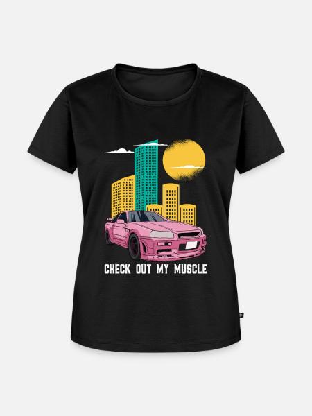 Sportwagen Auto Automobil - Frauen Premium Bio T-Shirt - Schwarz