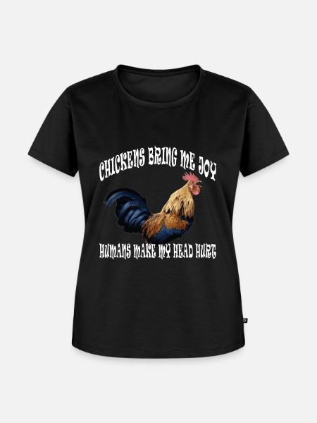 Hühner Farm - Frauen Premium Bio T-Shirt - Schwarz