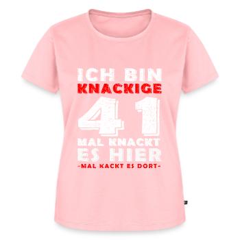 41. Geburtstag Mann Jahrgang 41 Jahre alt Spruch - Frauen Premium Bio T-Shirt - Rosa - Vorne - AI Model Female 172 dark (172cm)