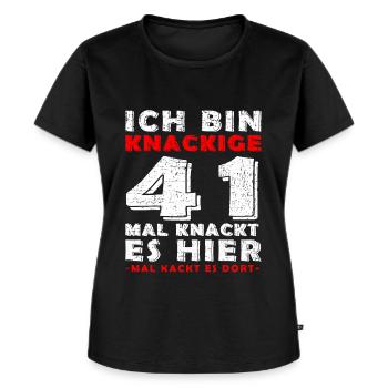 41. Geburtstag Mann Jahrgang 41 Jahre alt Spruch - Frauen Premium Bio T-Shirt - Schwarz - Vorne - Selfina (174cm)