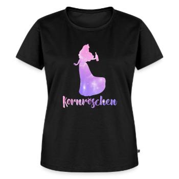 Kornröschen Junggesellinnen - Frauen Premium Bio T-Shirt - Schwarz - Vorne - Selfina (174cm)