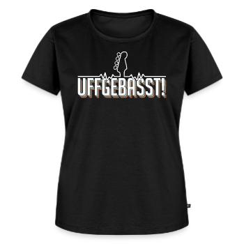 Bassist Bassgitarre Musiker Gitarrist Geschenk - Frauen Premium Bio T-Shirt - Schwarz - Vorne - Selfina (174cm)