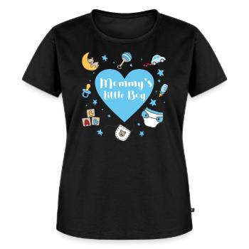 ABDL - Frauen Premium Bio T-Shirt - Schwarz - Vorne - Selfina (174cm)