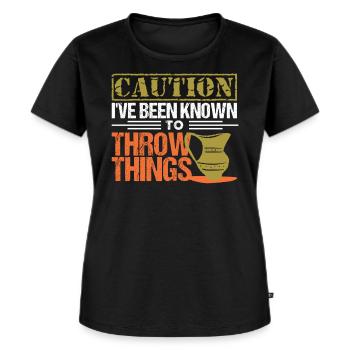 Potter Hobby Pottery Pottery Gift - Premium økologisk T-shirt til kvinder - sort - Foran - Selfina (174cm)
