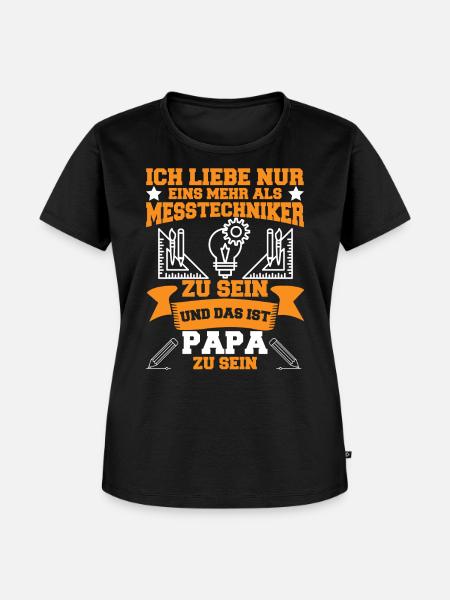 Messtechniker CAD Konstrukteur Messtechnik - Frauen Premium Bio T-Shirt - Schwarz