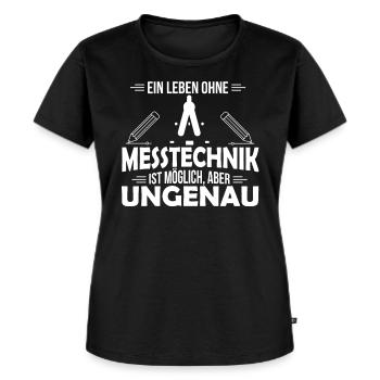 Maschinenbau CAD Konstrukteur Messtechnik - Frauen Premium Bio T-Shirt - Schwarz - Vorne - Selfina (174cm)