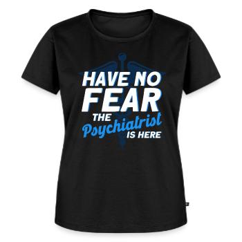 Psychiatre Psychologie Psychiatrie Cadeau - T-shirt Premium bio Femme - noir - Devant - Selfina (174cm)