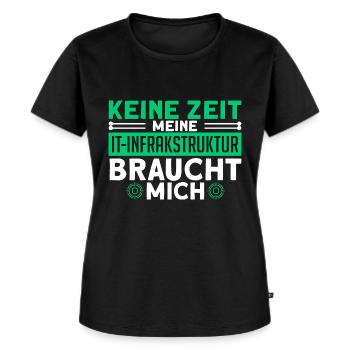 Programmierer Systemadministrator Fachinformatiker - Frauen Premium Bio T-Shirt - Schwarz - Vorne - Selfina (174cm)