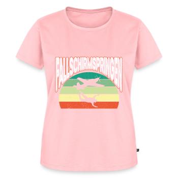 Fallschirmspringen Fallschirm Luftsport - Frauen Premium Bio T-Shirt - Rosa - Vorne - AI Model Female 172 dark (172cm)