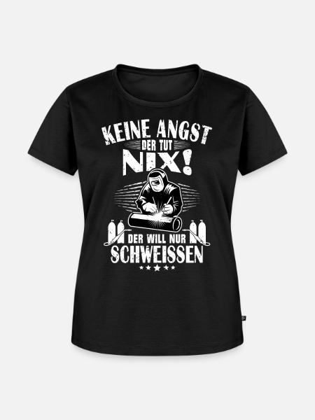 Schweissen Spruch Schweisser Beruf - Frauen Premium Bio T-Shirt - Schwarz