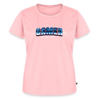 Spieler - Frauen Premium Bio T-Shirt - Rosa - Vorne - AI Model Female 172 dark (172cm)