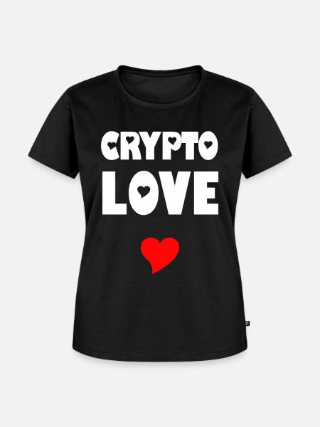 Crypto Love - Frauen Premium Bio T-Shirt - Schwarz