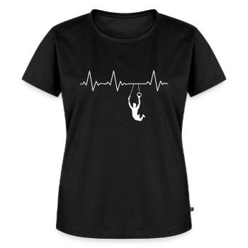 Turner Turnen - Frauen Premium Bio T-Shirt - Schwarz - Vorne - Selfina (174cm)
