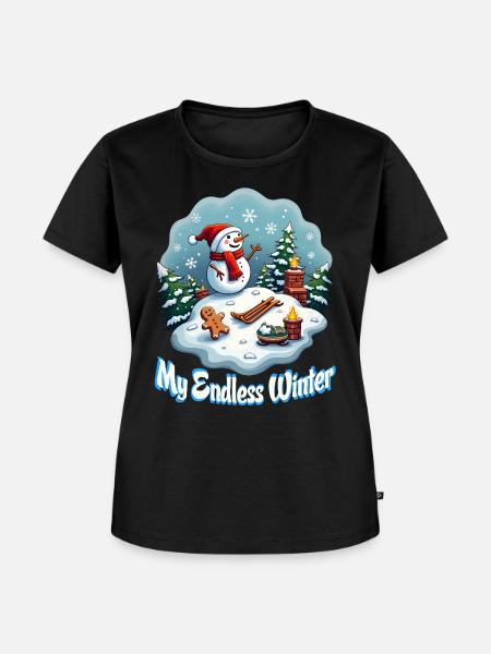 Mein endloser Winter - Frauen Premium Bio T-Shirt - Schwarz